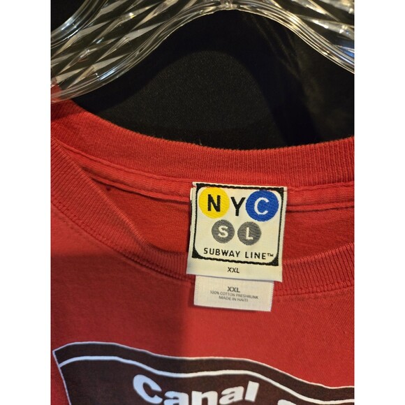 Vtg Canal St Station Chinatown Subway T-Shirt MTA New York City Transit XXL Rare - Picture 4 of 5